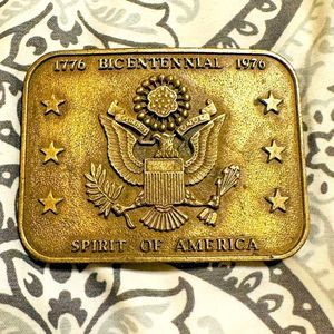Vintage Army brass buckle